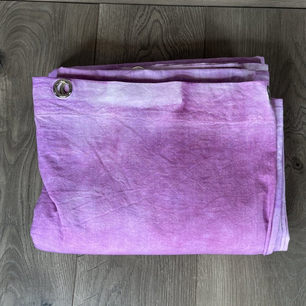Crushed Muslin Background Purple Mist 15 x 18' by Amvona 100% cotton Grommets - Picture 5 of 7